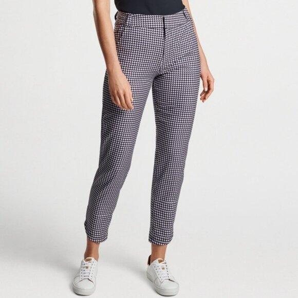 Peter Millar Surge Performance Gingham Ankle Golf Pants - Picture 1 of 15